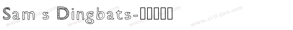 Sam s Dingbats字体转换